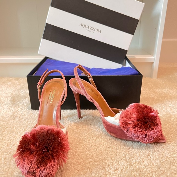 Aquazzura antique rose prowler puff sling - Picture 5 of 8